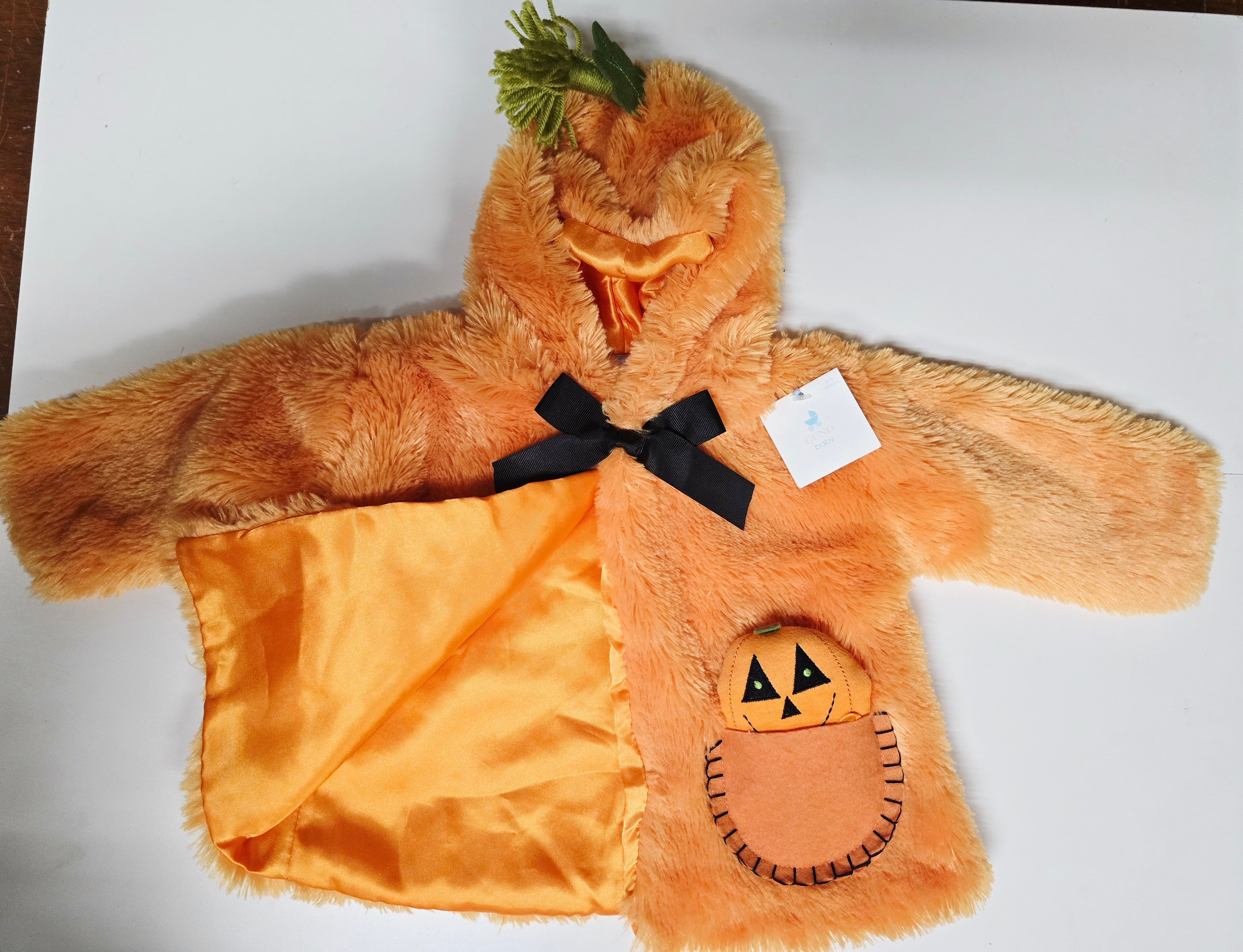 Baby Gund Spooky Boo-tique Lil Pumpkin Coat 3-6 Months