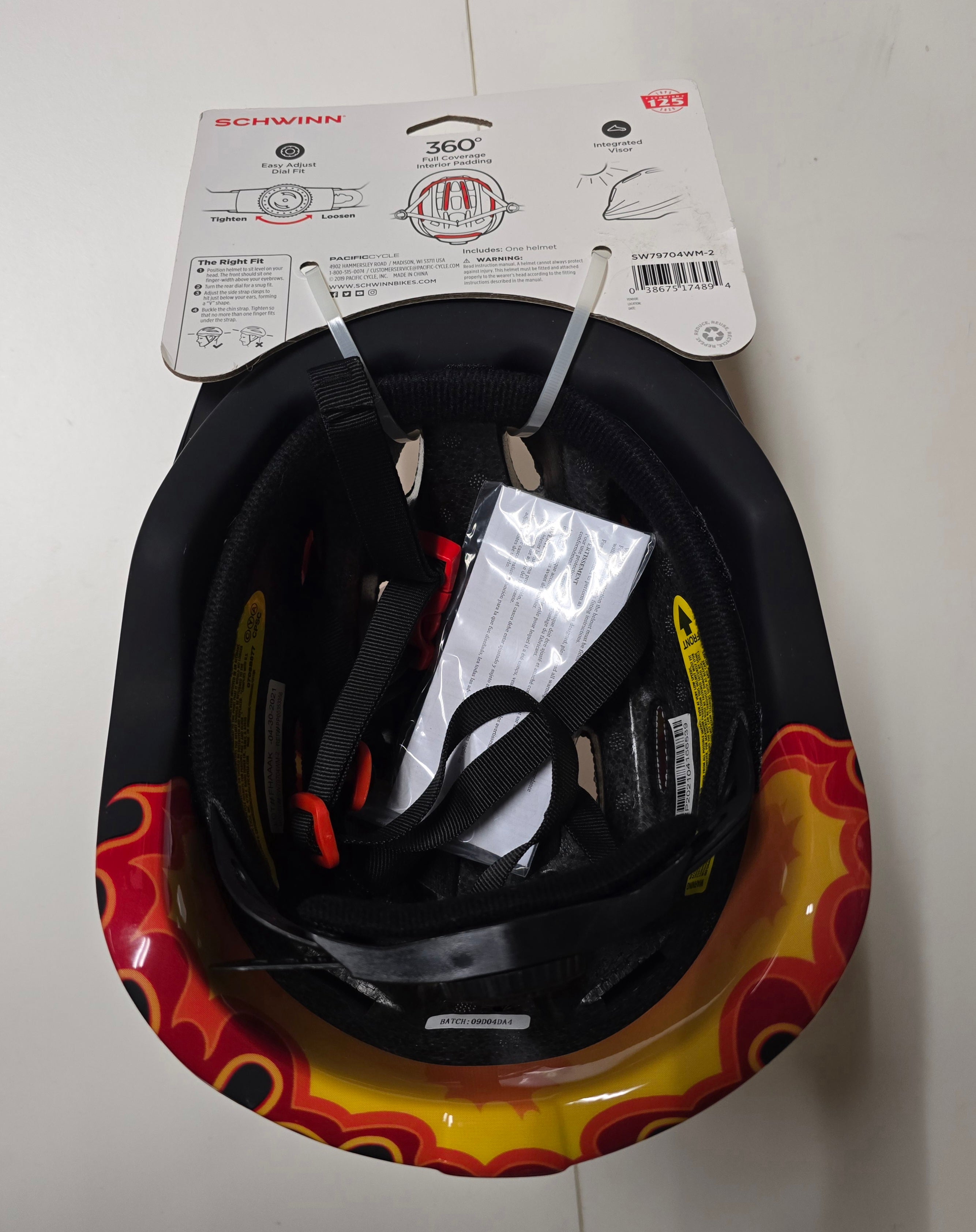 Schwinn Classic Child bike Helmet Red Flames