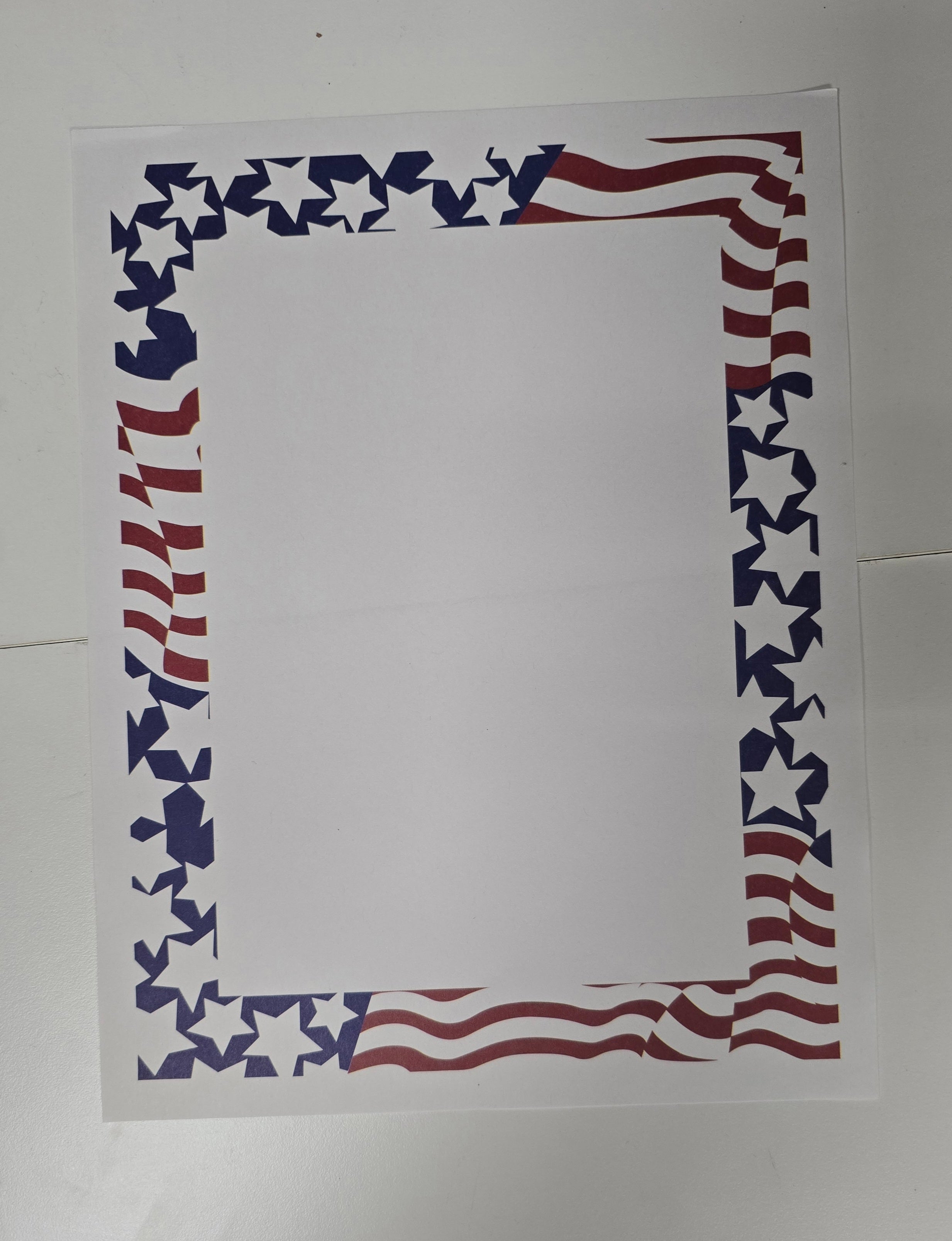 Stars and Stripes 8.5" x 11" Scrapbook Paper 24pc