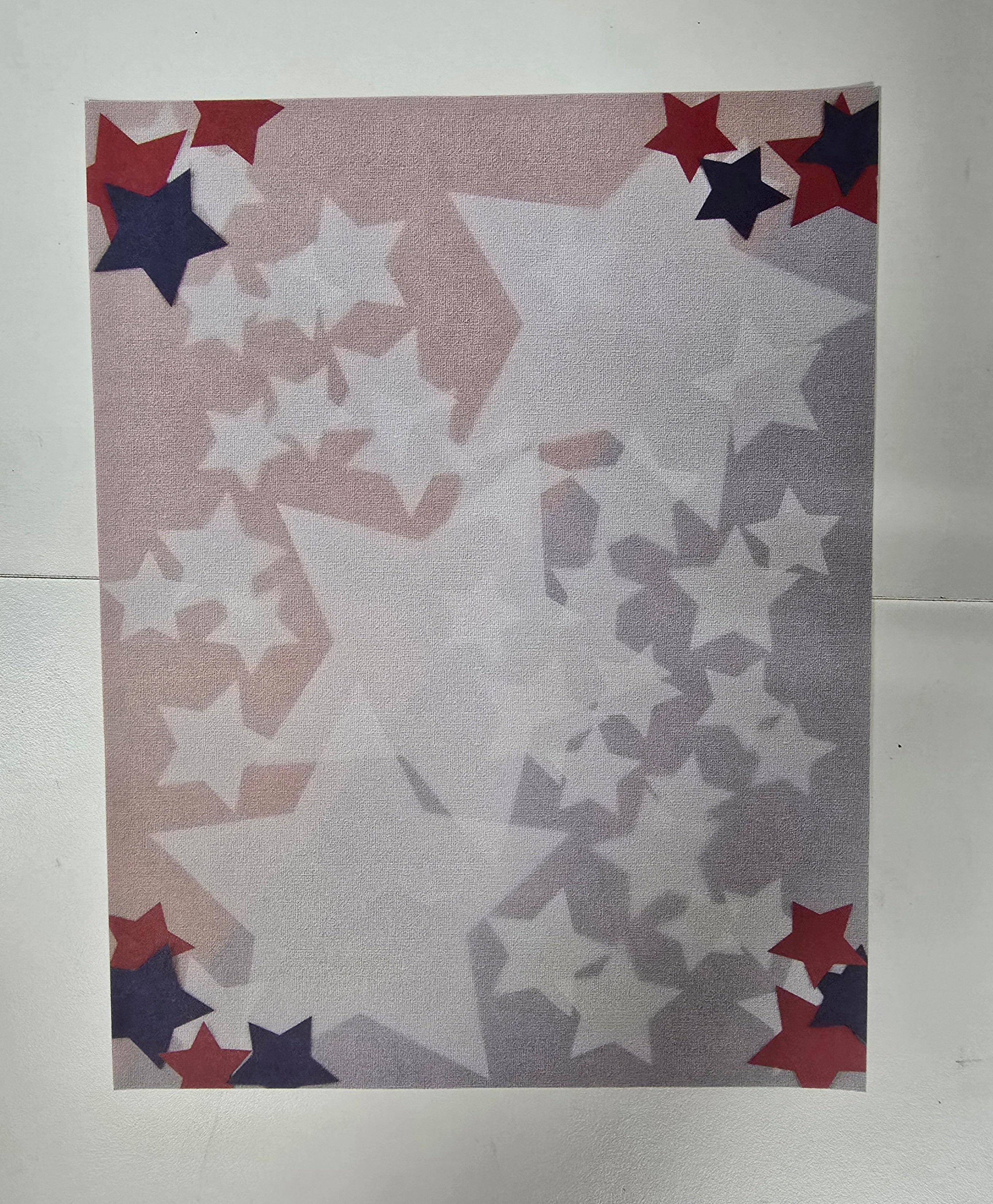 Stars and Stripes 8.5" x 11" Scrapbook Paper 24pc