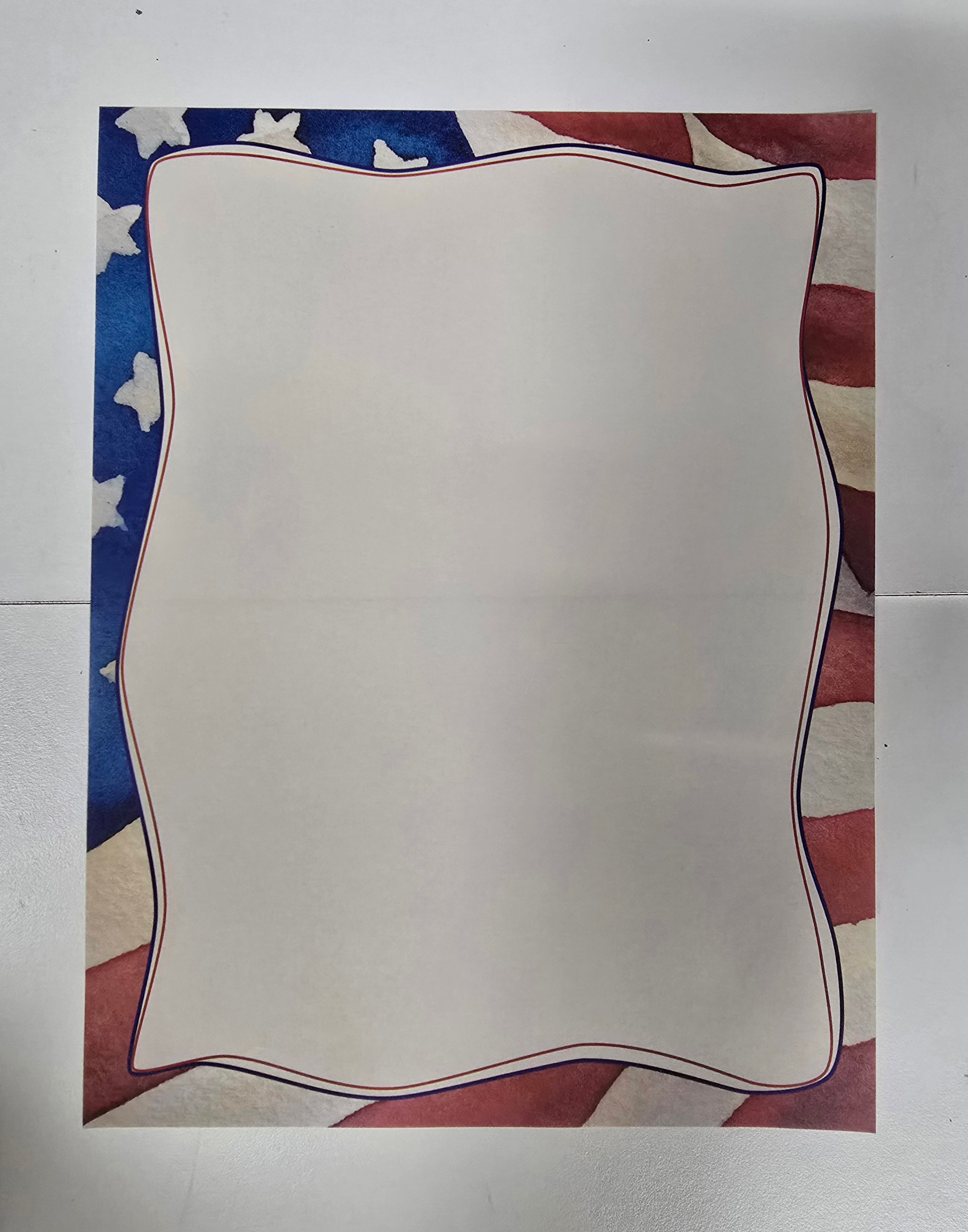 Stars and Stripes 8.5" x 11" Scrapbook Paper 24pc