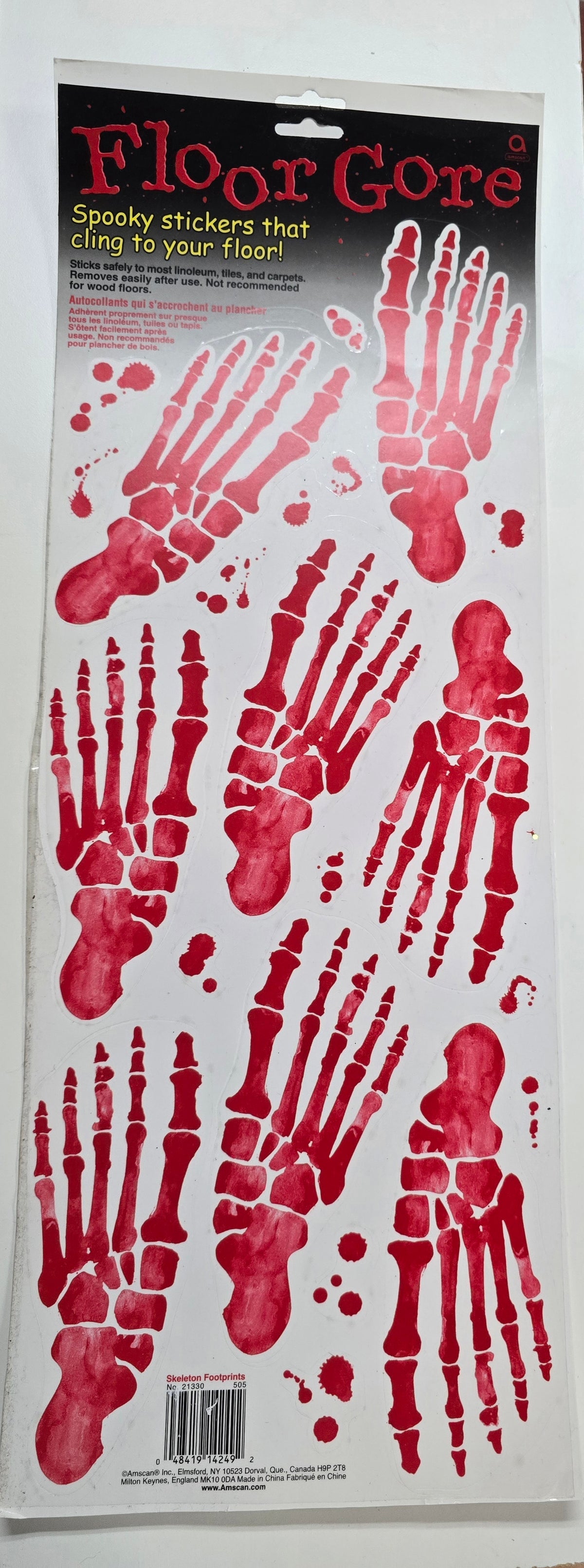 Amscan Halloween Floor Gore Floor Stickers