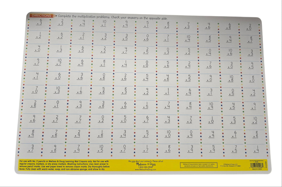 Multiplication Learning Mat