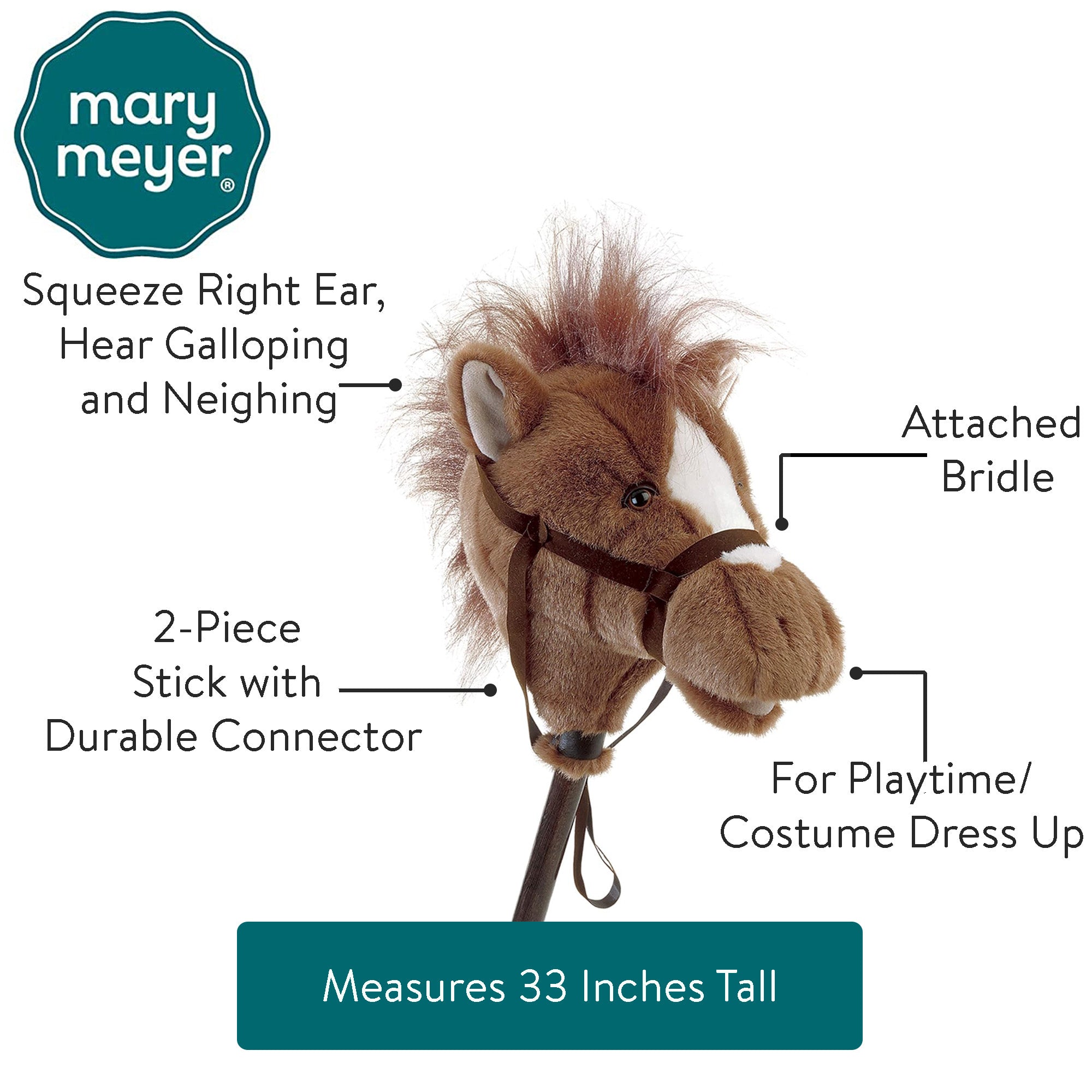 Easy Ride ‘Um Brown Horse (2 piece) – 33″