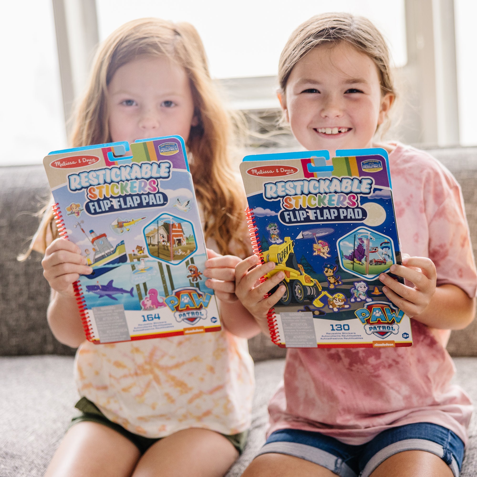 PAW Patrol Restickable Stickers Flip-Flap Pad - Classic Missions