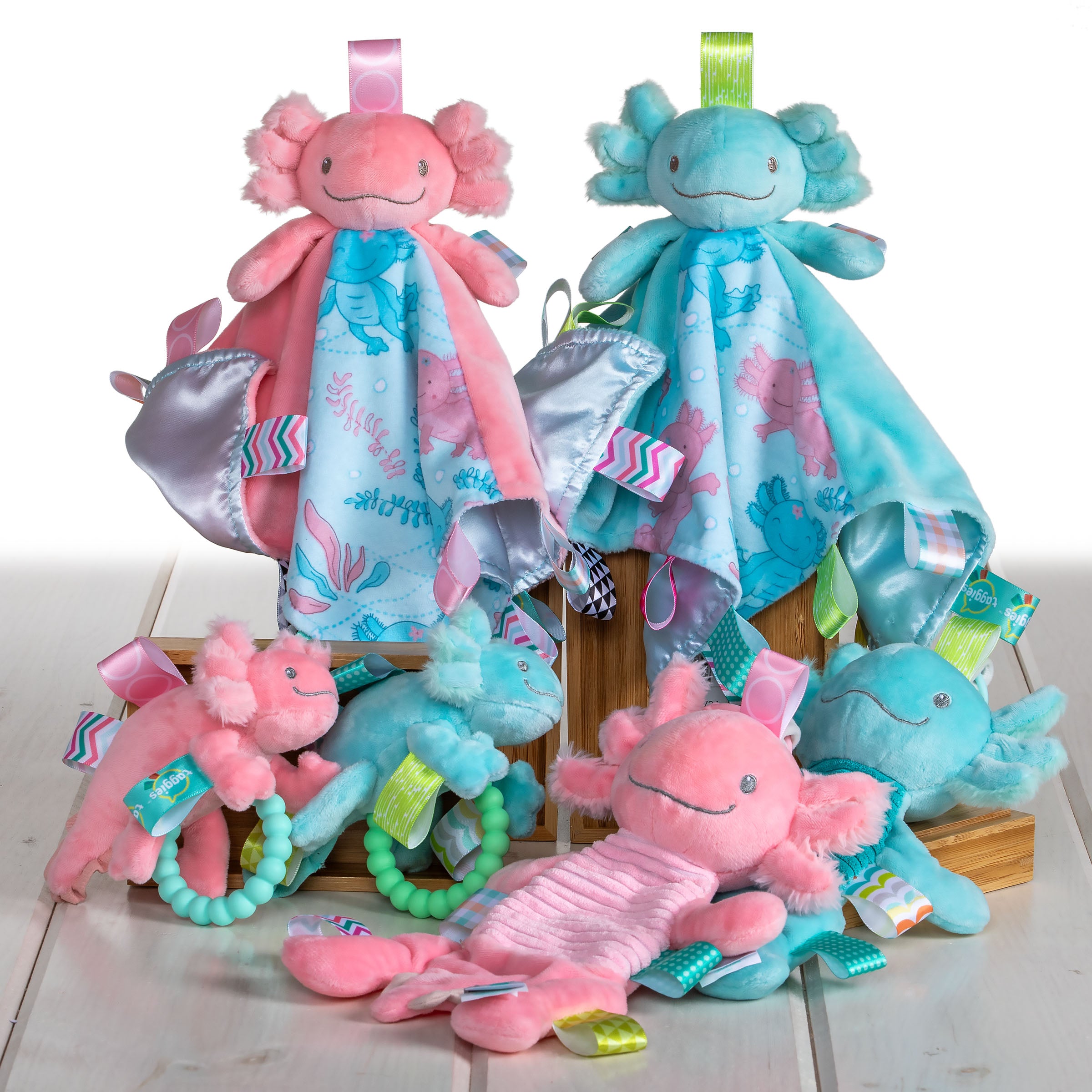 Taggies Lizzy Axolotl Crinkie – 9″
