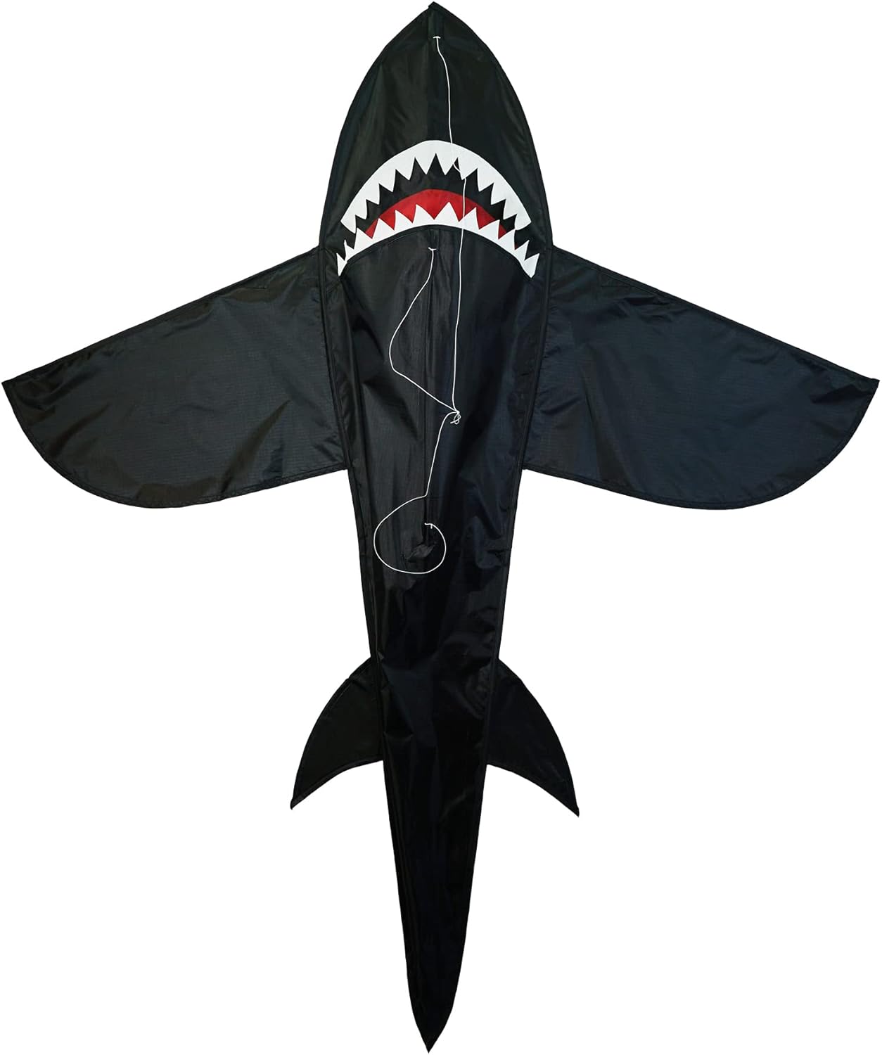 5' Black 3D Shark Kite