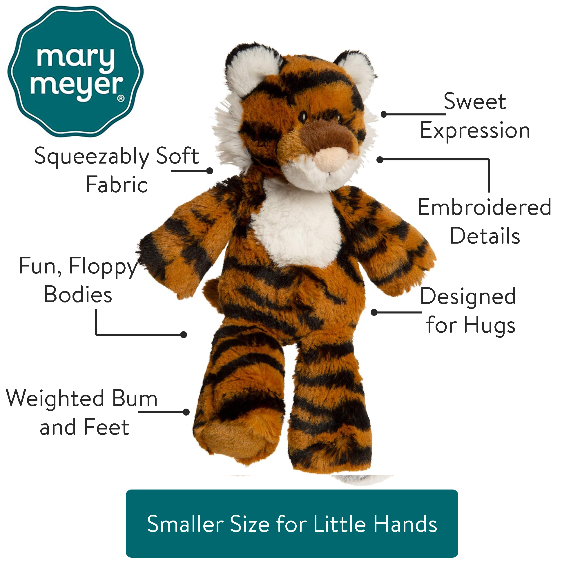 Marshmallow Junior Tiger – 9″
