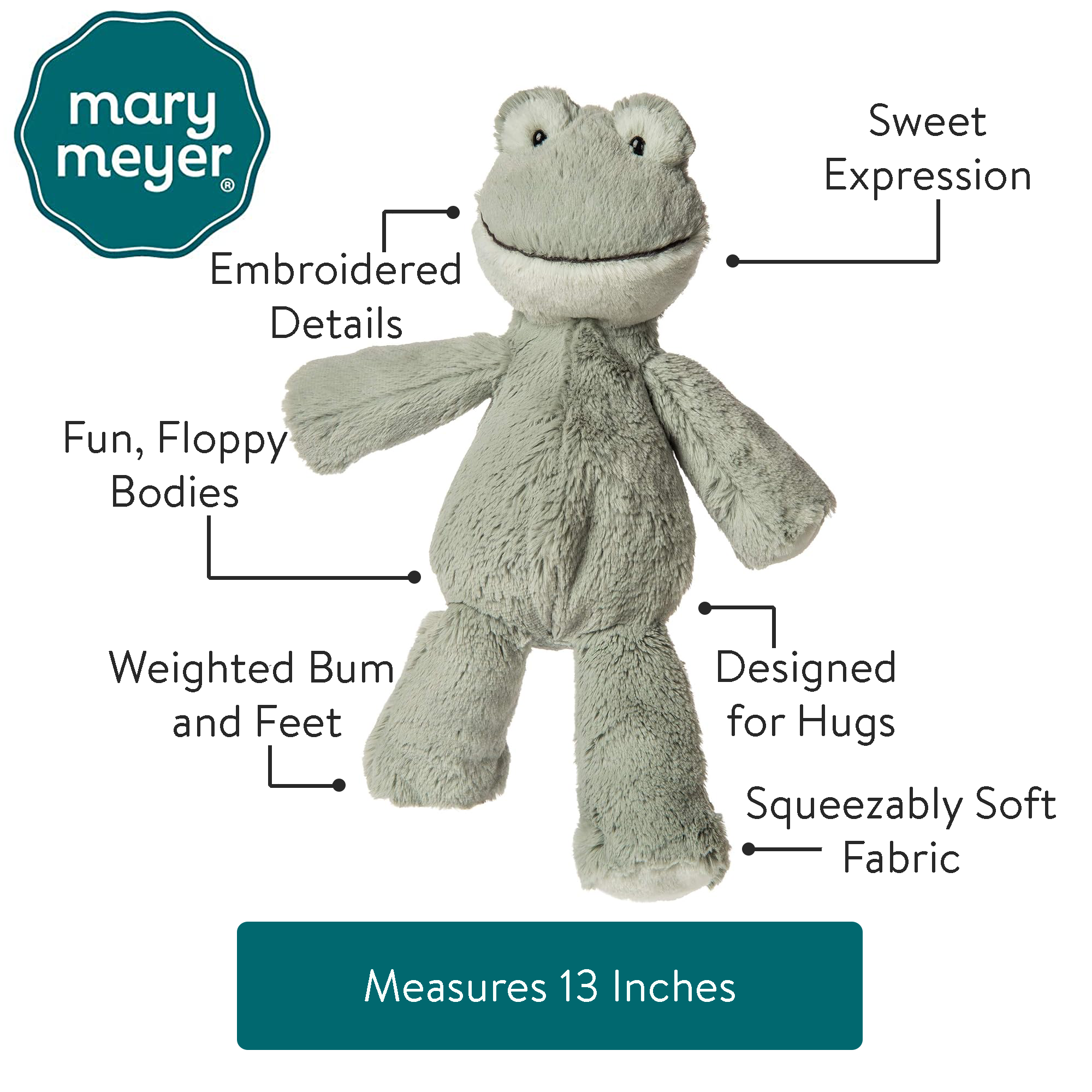 Marshmallow Mossy Frog – 13″