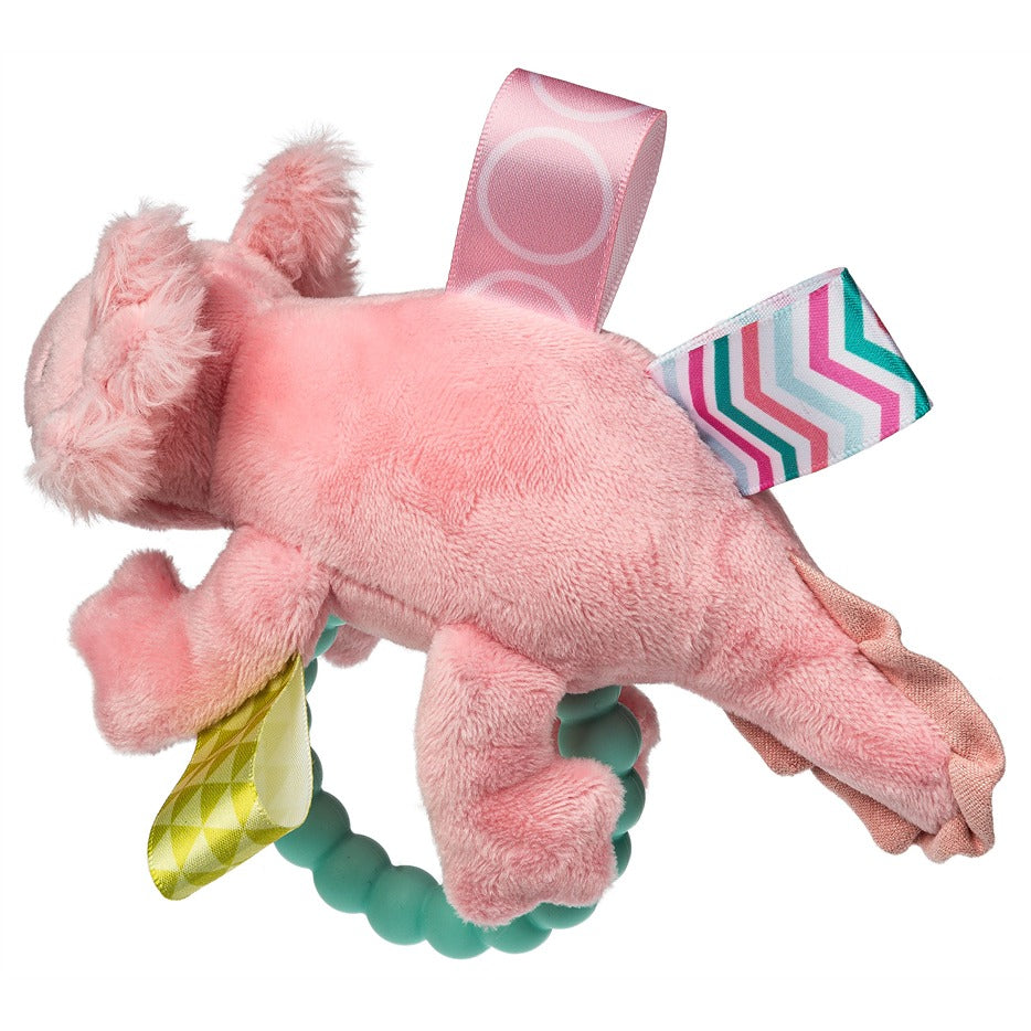 Taggies Lizzy Axolotl Teether Rattle – 9″