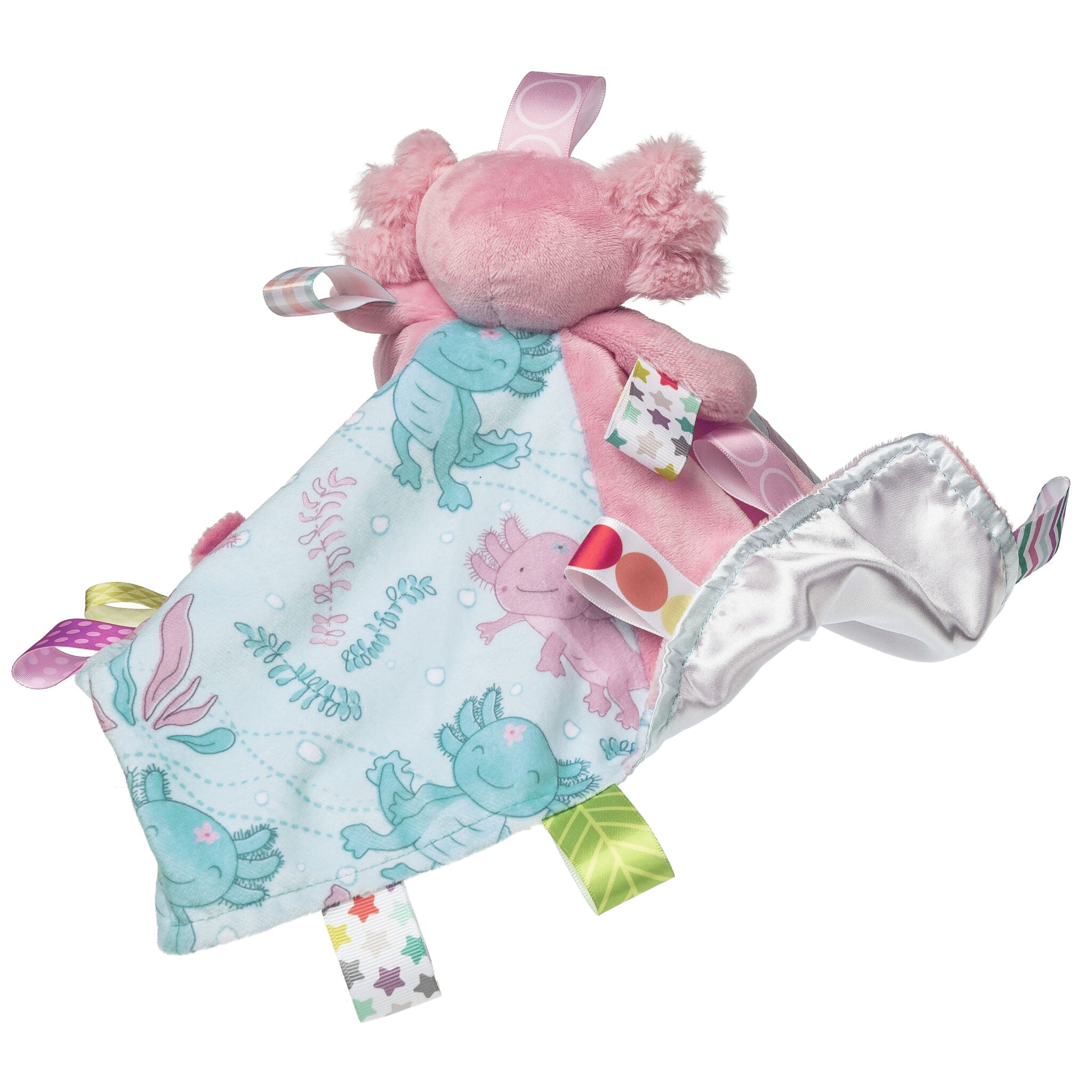 Taggies Lizzy Axolotl Character Blanket – 13×13″