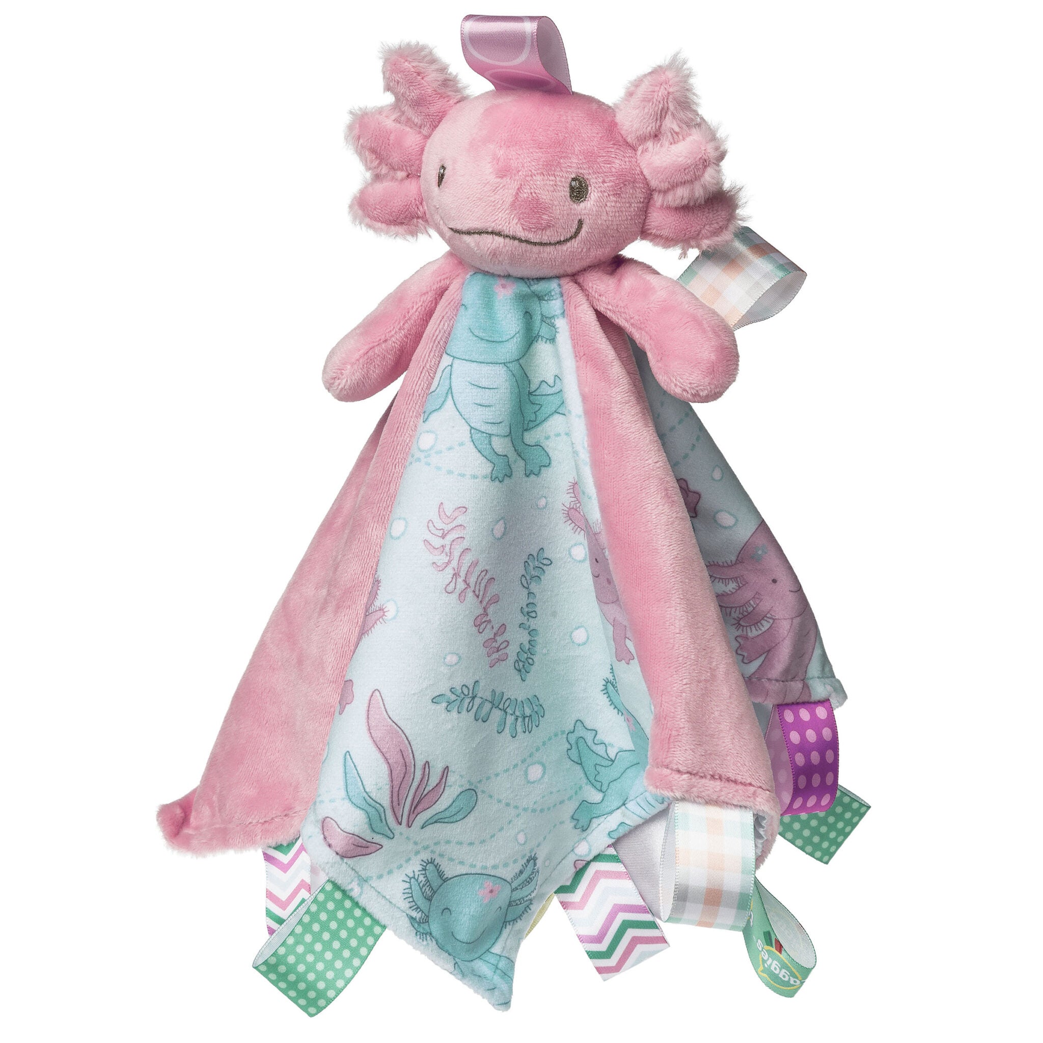 Taggies Lizzy Axolotl Character Blanket – 13×13″