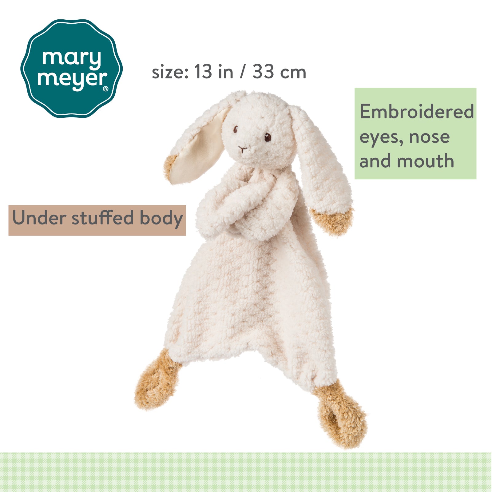 Oatmeal Bunny Lovey – 13″