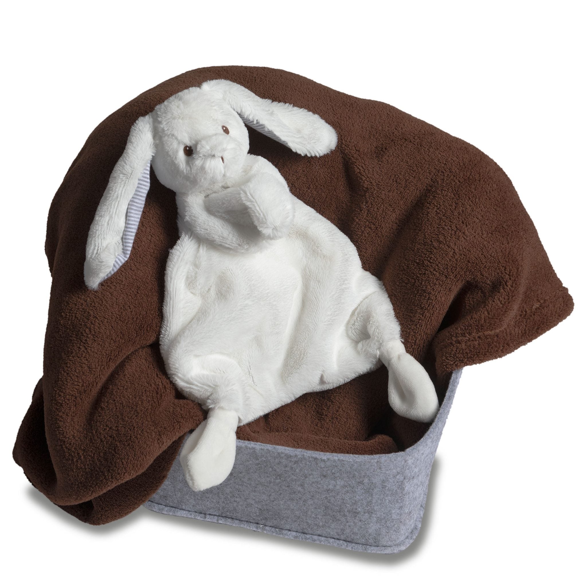 Silky Bunny Lovey – White
