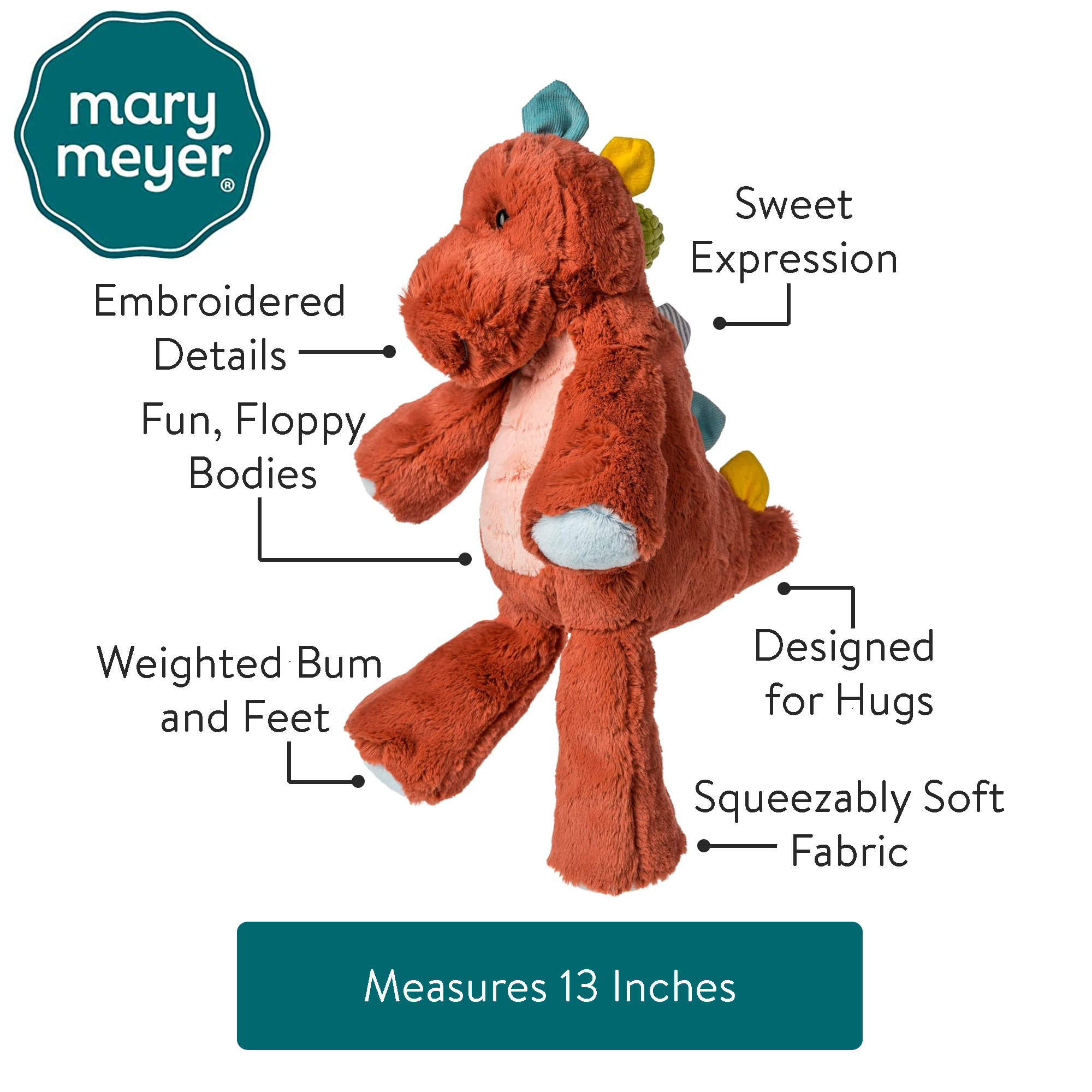 Marshmallow Stegosaurus – 13″
