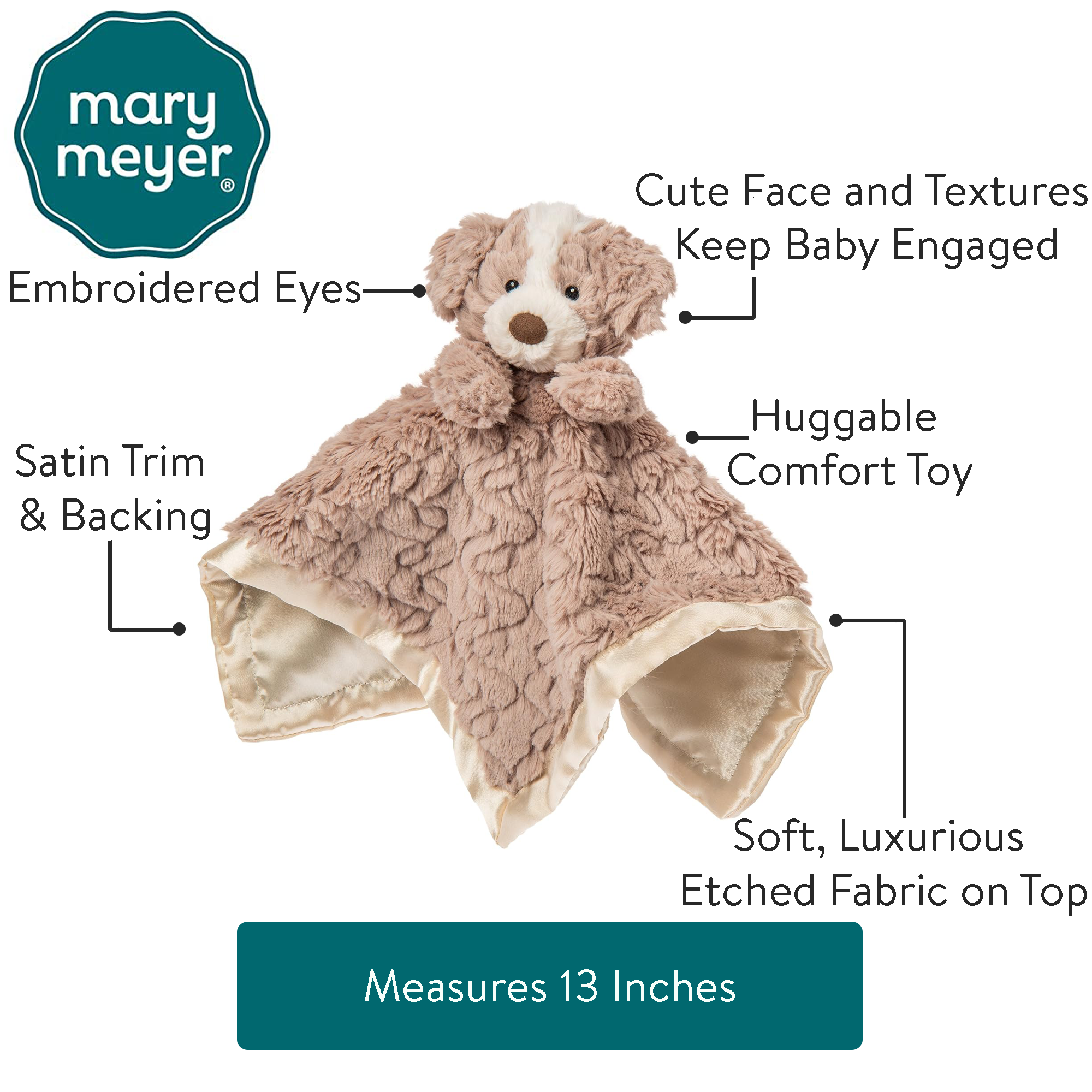Putty Nursery Hound Character Blanket
