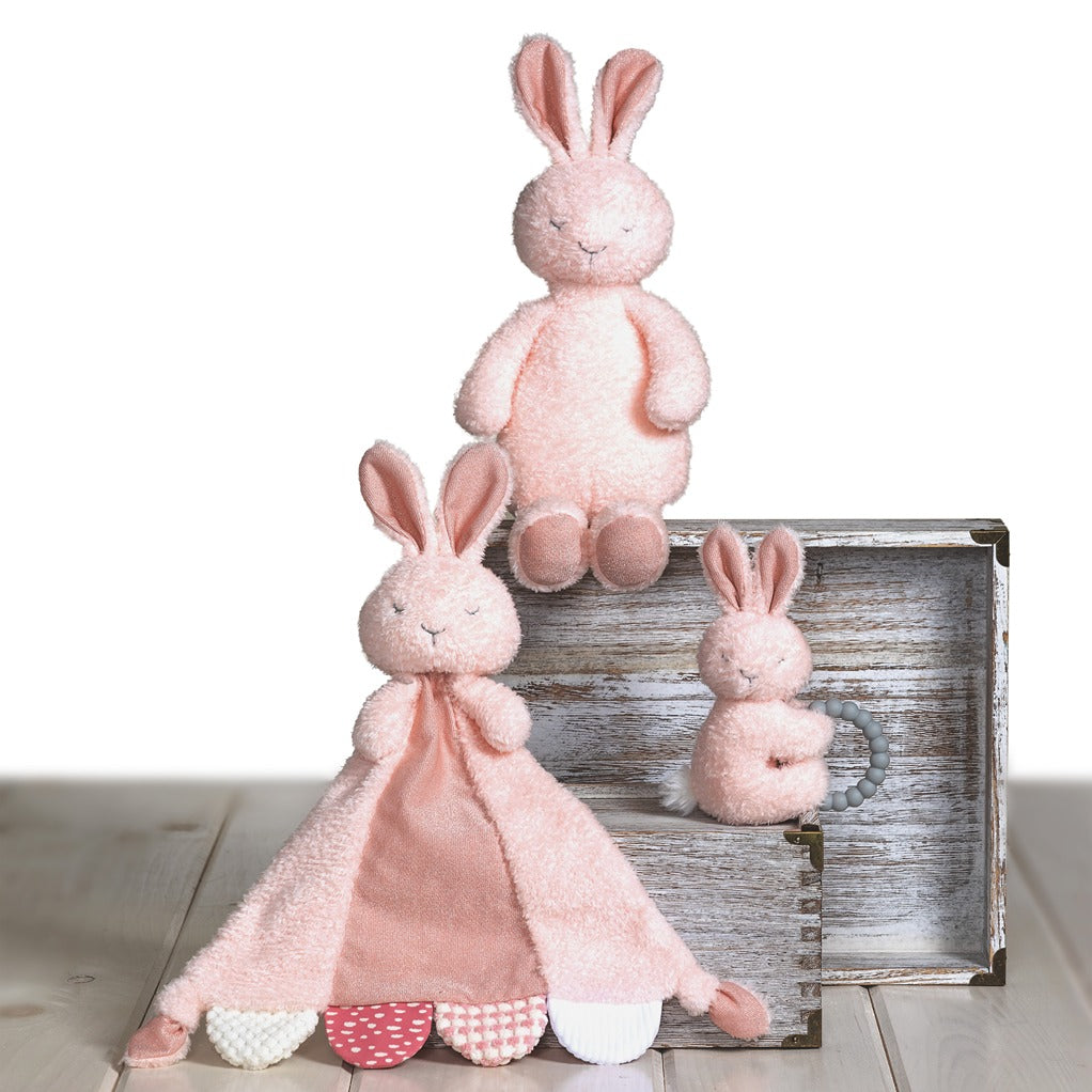 Sweet Dreams Bunny Teether Rattle – 6″