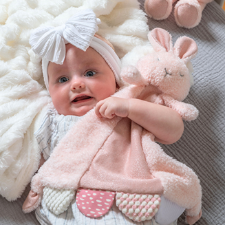 Sweet Dreams Bunny Activity Blanket – 12″