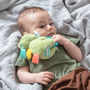 Taggies Peepers Frog Teether Rattle – 6″