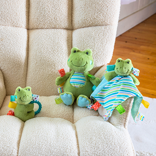 Taggies Peepers Frog Teether Rattle – 6″