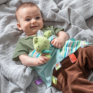 Taggies Peepers Frog Character Blanket – 13″