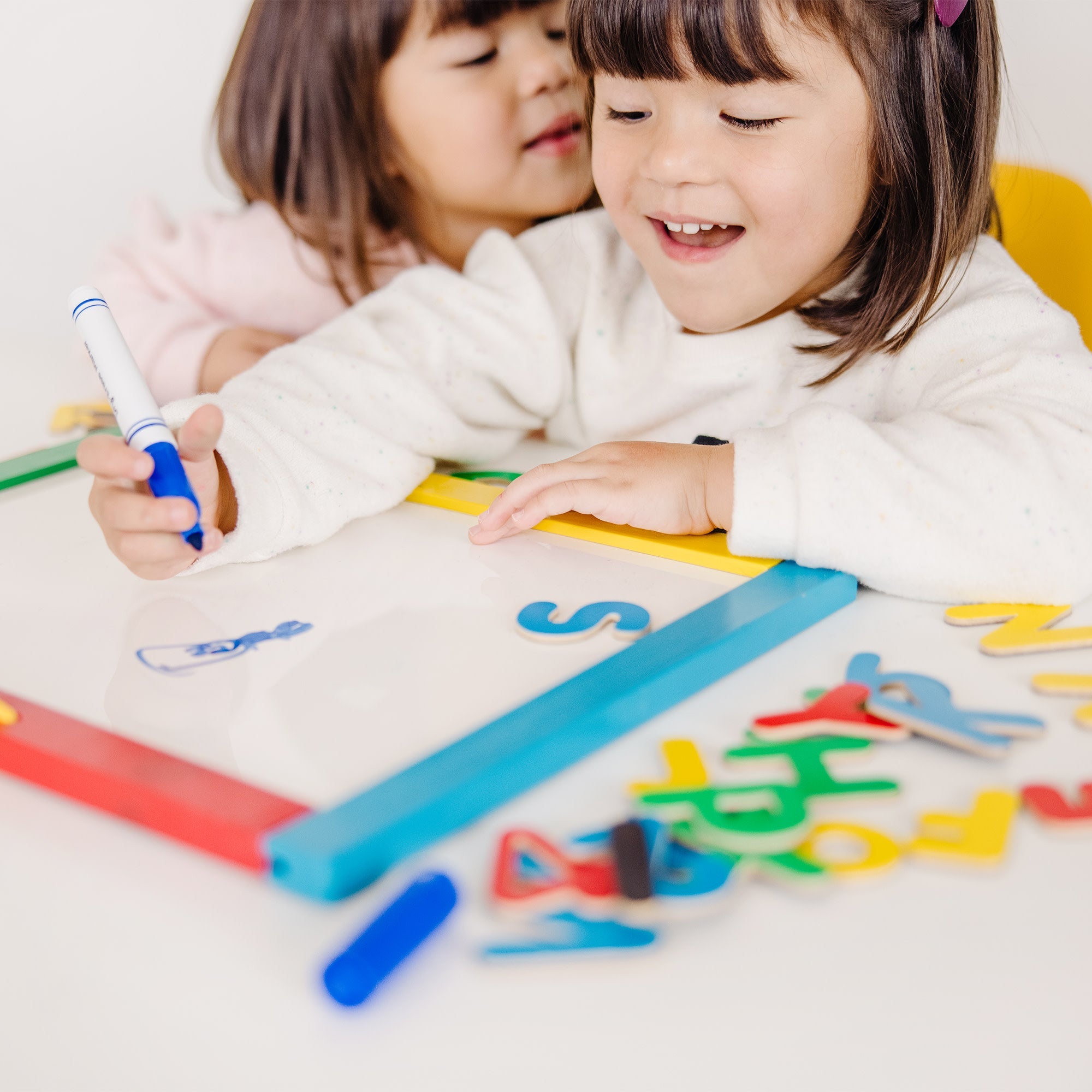 Magnetic Chalkboard & Dry-Erase Board (Uppercase)