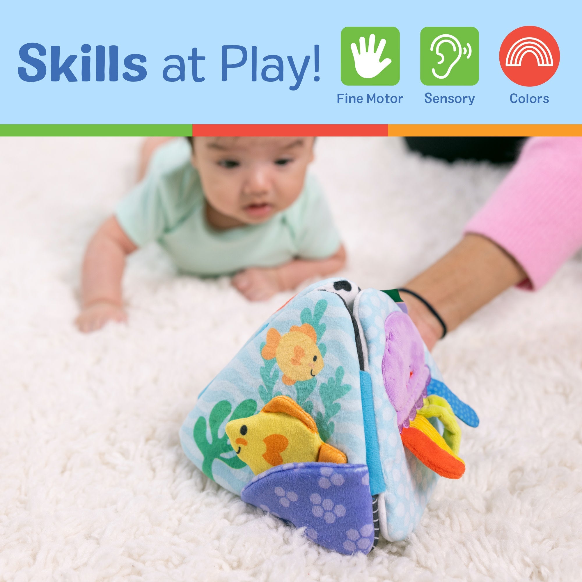 Ocean Tummy Time Triangle Baby Toy
