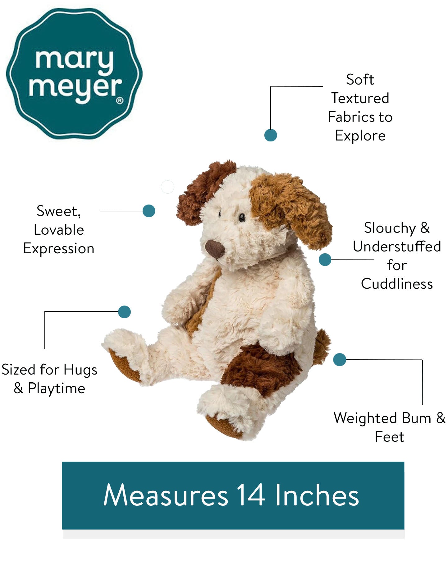 Snuggables Pup – 14″