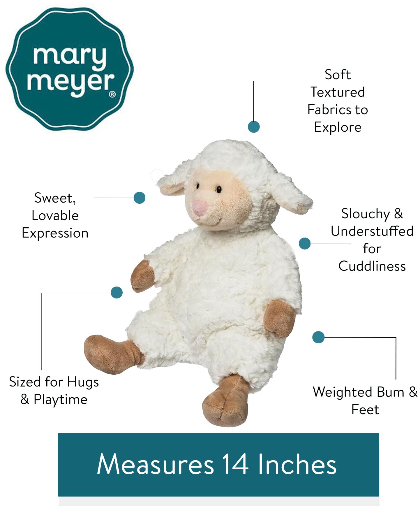 Snuggables Lamb – 14″
