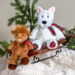 Marshmallow Junior Nutmeg Highland Cow – 9″