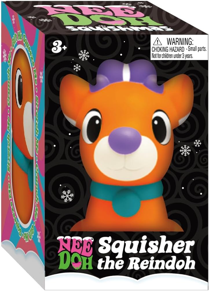 Needoh Squishmas Squishier the Reindoh - (Pack of 1 random color)