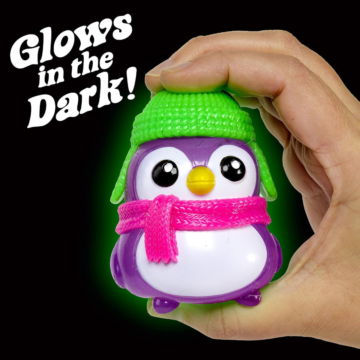 Needoh Squishmas Polar Glow Penguin - (Pack of 1 random color)
