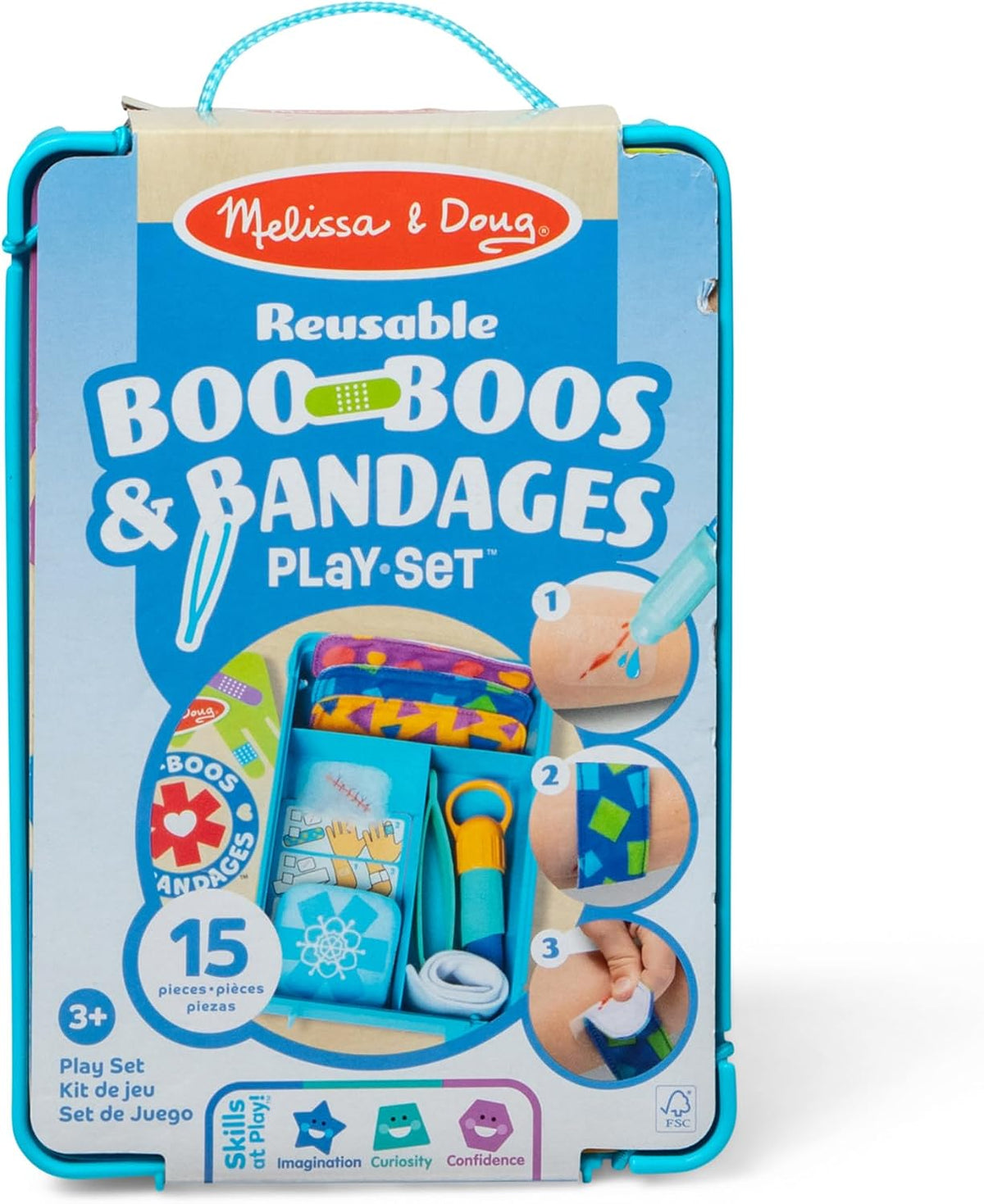 Boo-Boos & Bandages Reusable First Aid Pretend Play Set