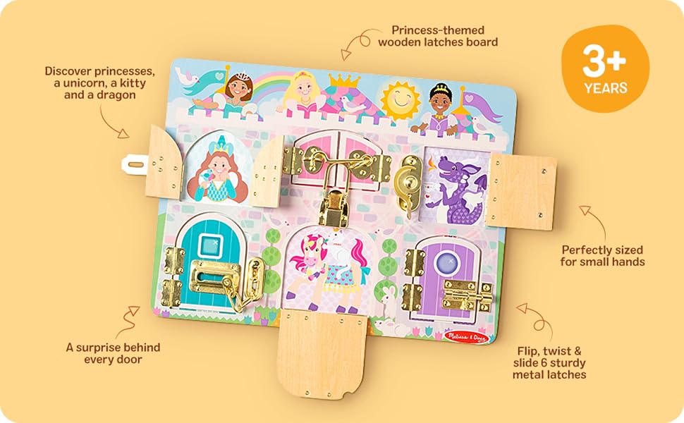 Princess Castle Wooden Latches Board