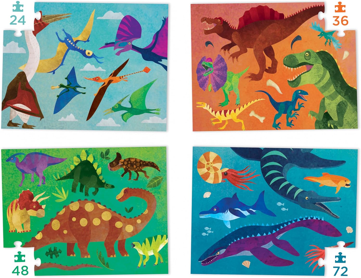 Dinosaurs Four Puzzles To Grow On