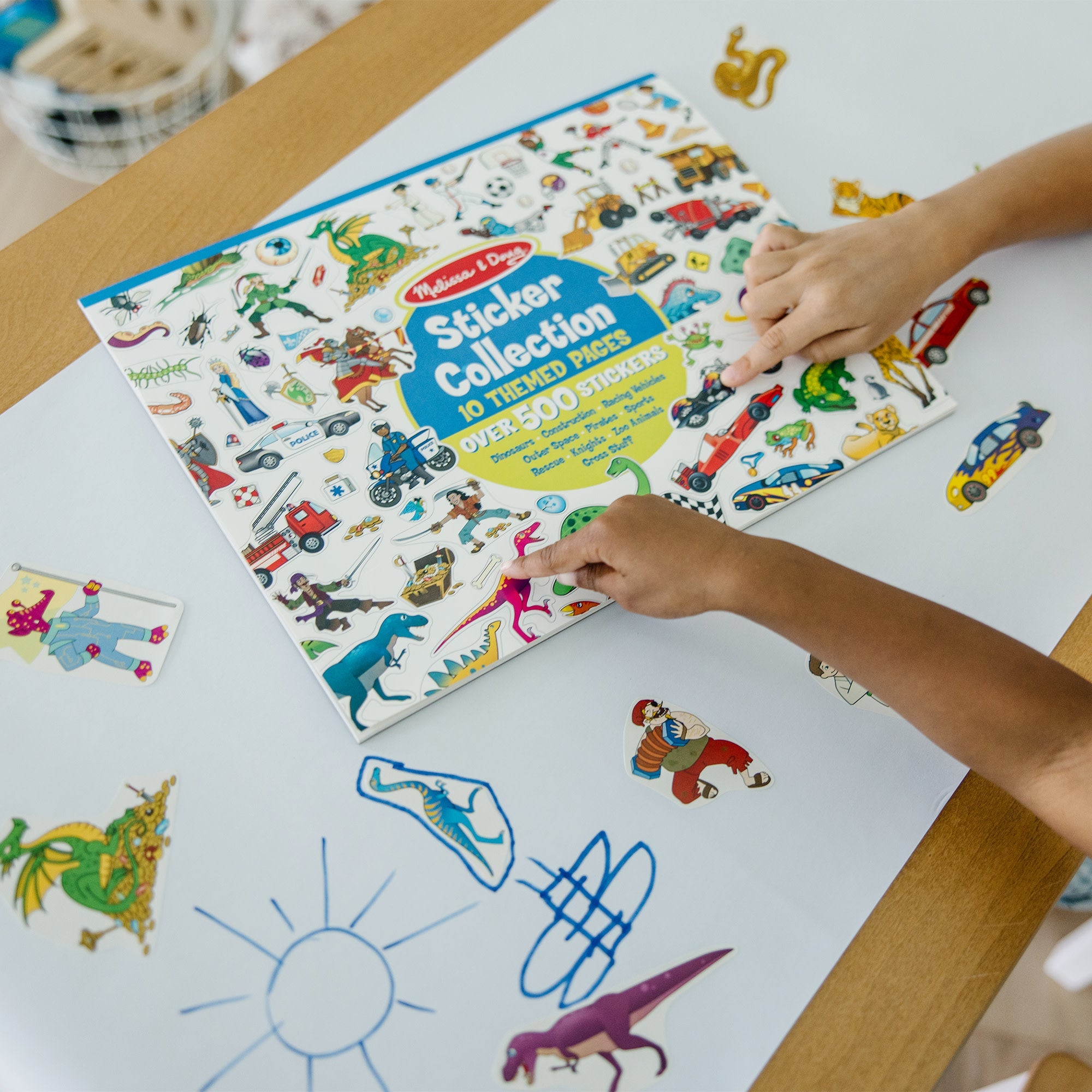 Sticker Collection - Dinosaurs, Vehicles, Space, and More