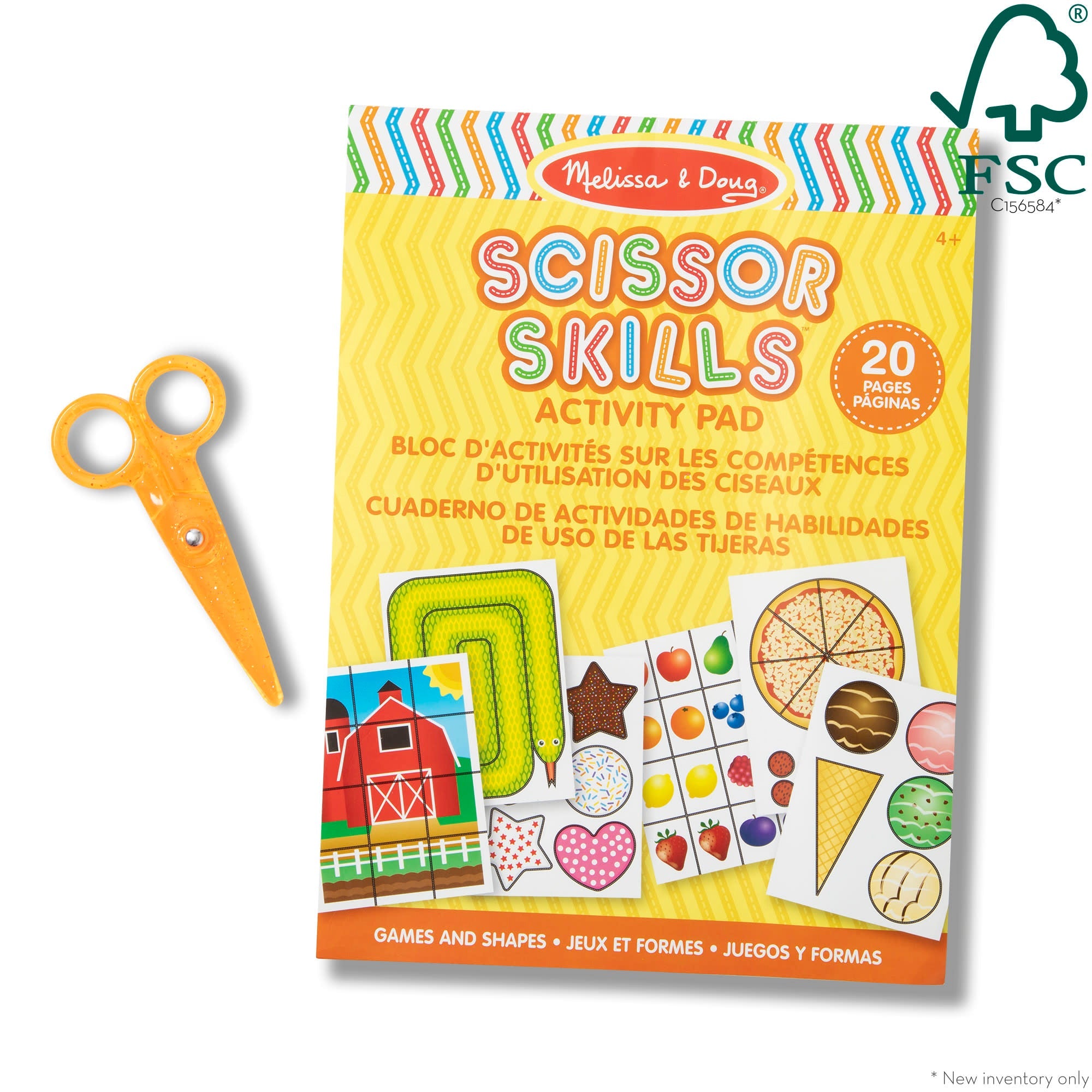 Scissor Skills Activity Pad Games & Shapes