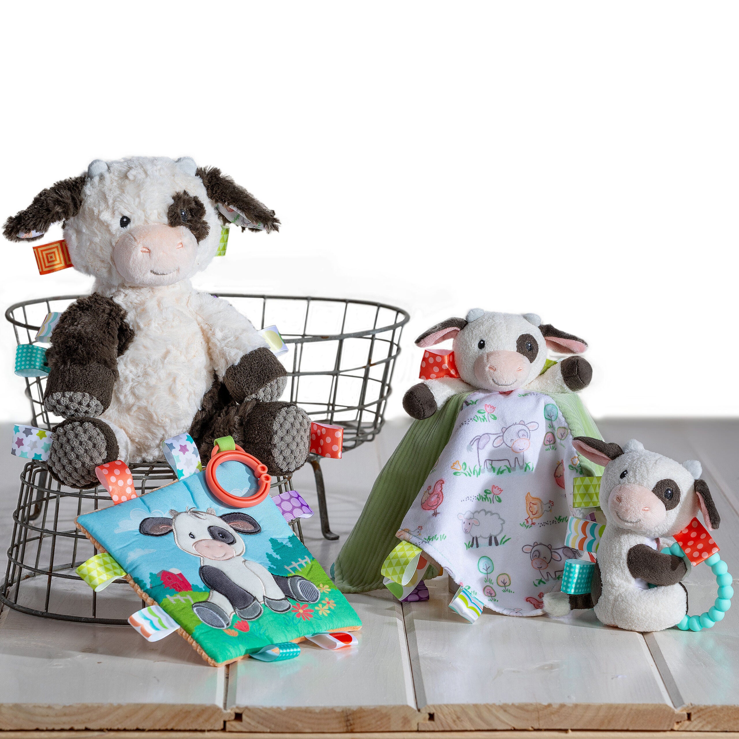 Taggies Buttercup Cow Teether Rattle