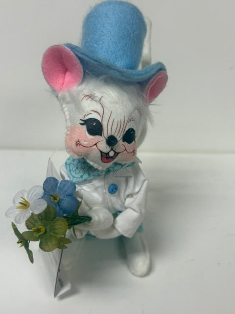 Annalee 6" Blue Skies Boy Mouse
