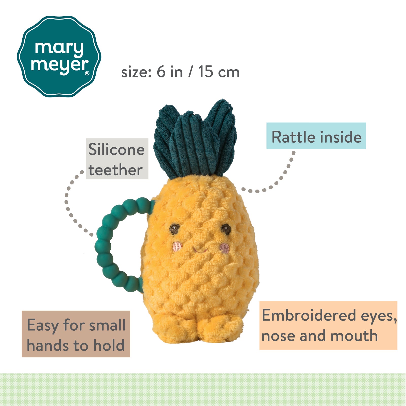 Sweet Soothie Sweetie Pineapple Teether Rattle
