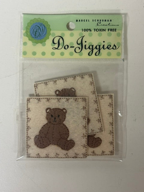 Do-Jiggies Brown Teddy Bear Paper Accents For Scrapbook Or Cards