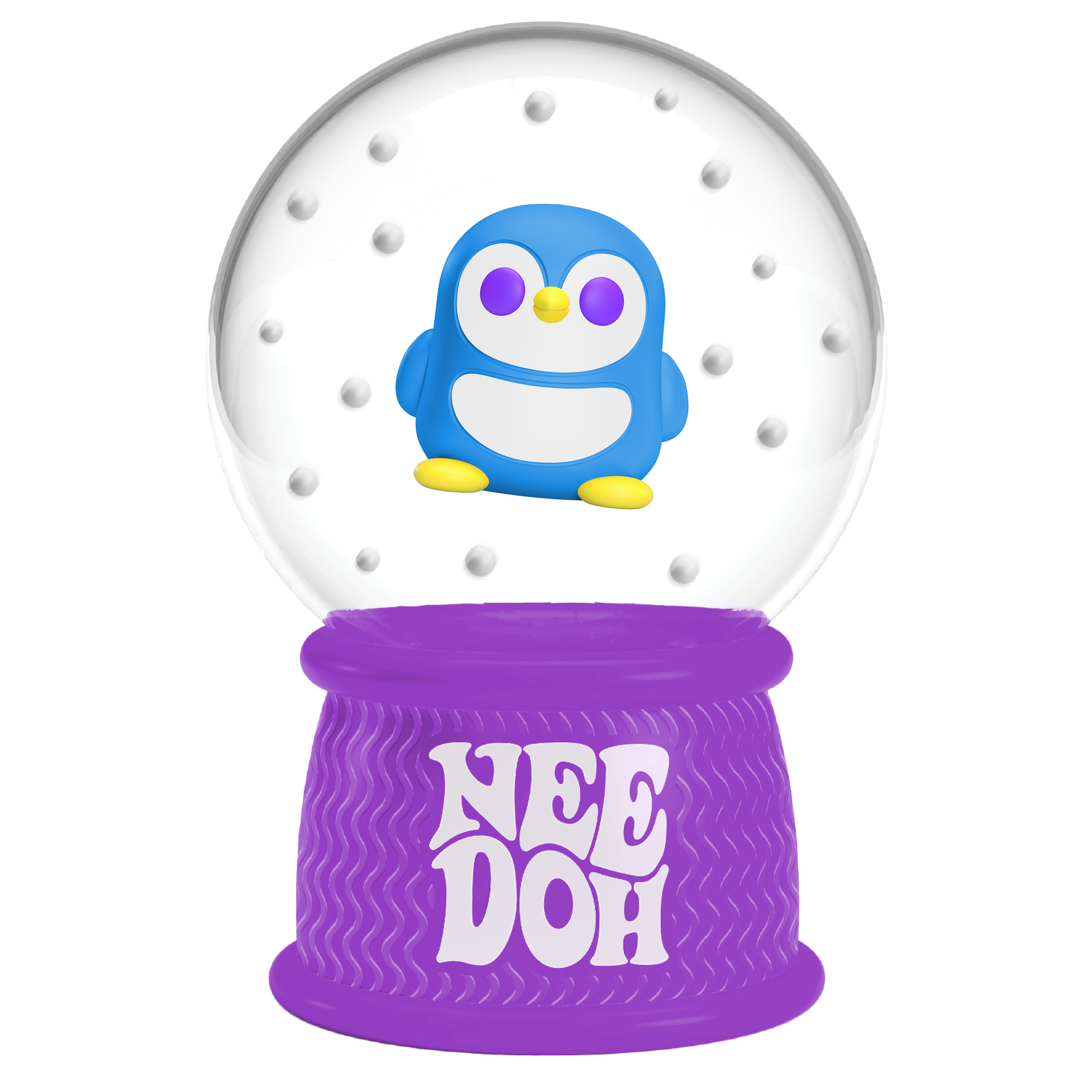 NeeDoh Squish N Flow Snow Globe