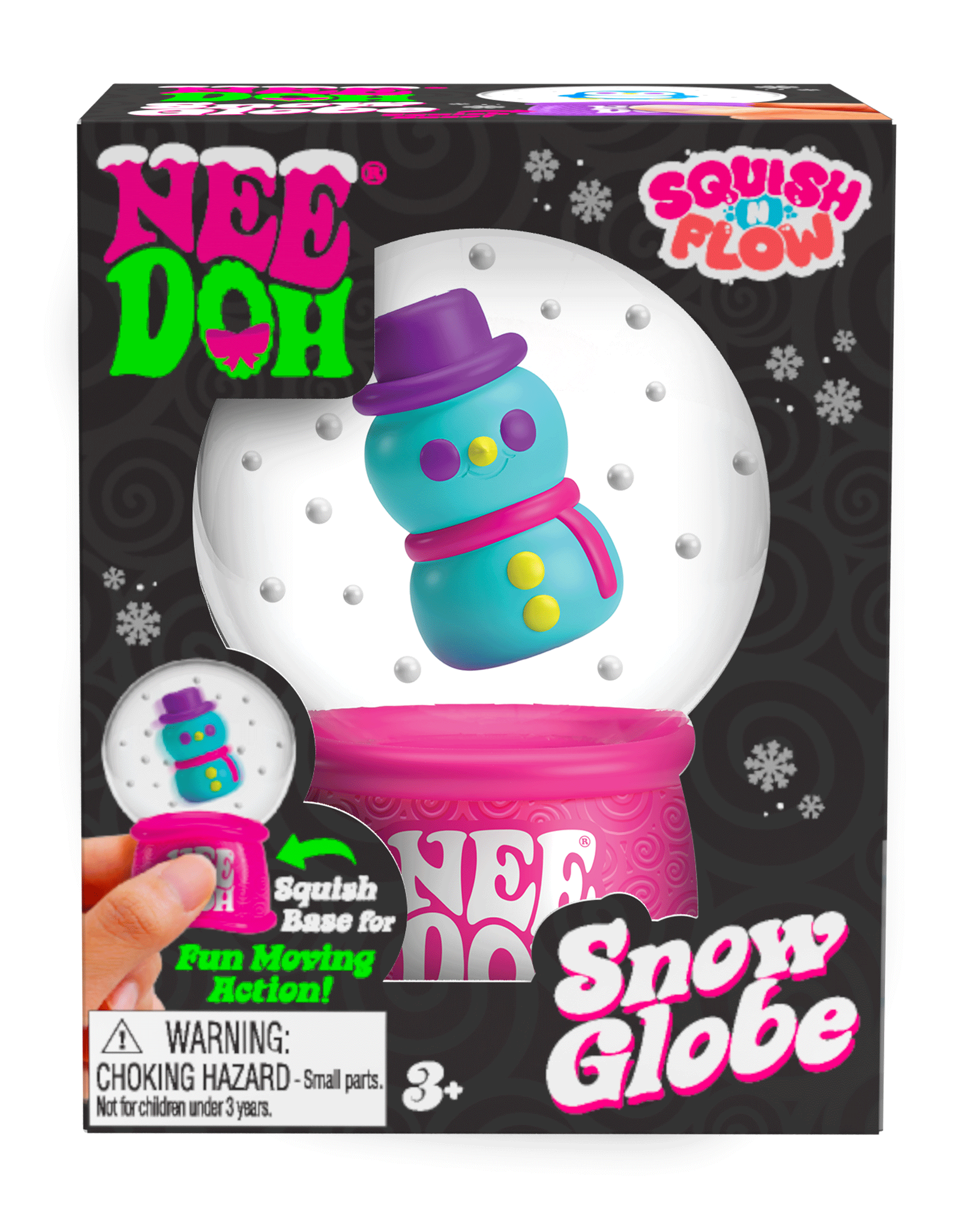 NeeDoh Squish N Flow Snow Globe