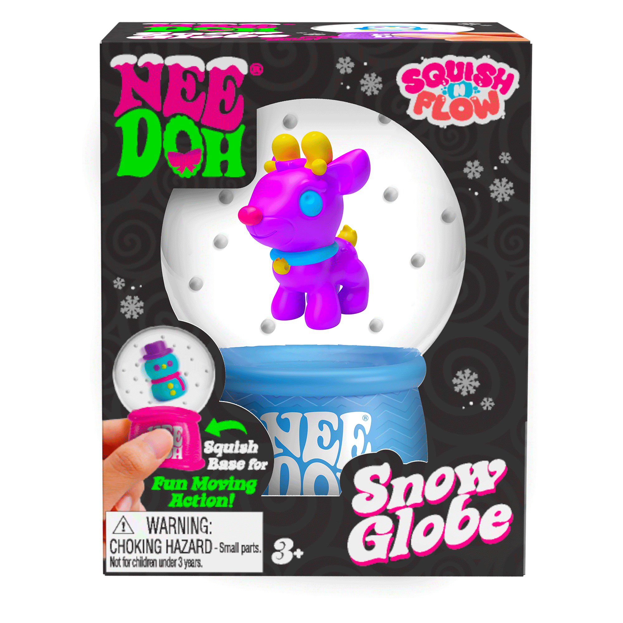 NeeDoh Squish N Flow Snow Globe