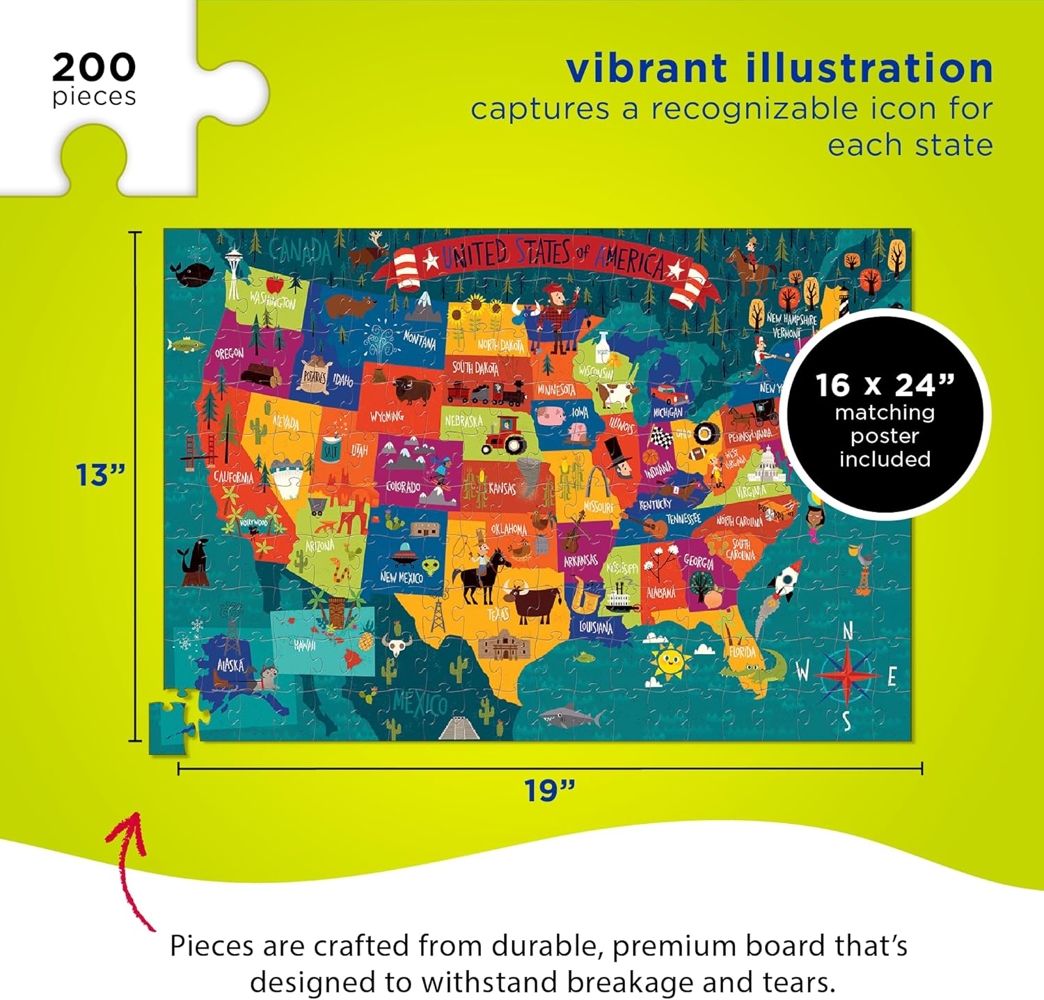 USA 200pc Puzzle