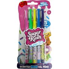 5 Sugar Rush Gel Pens Scented