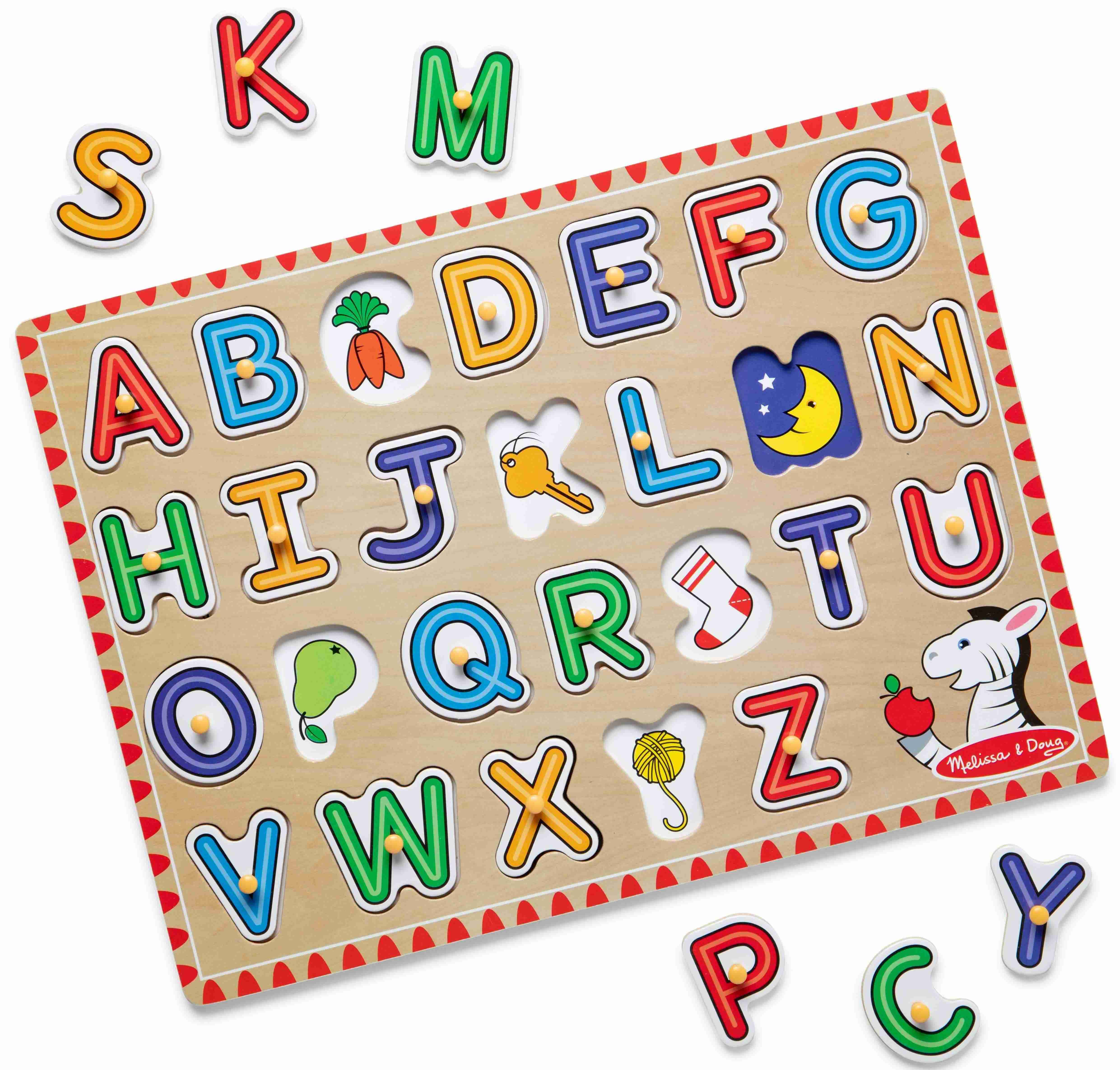 See-Inside Alphabet Peg Puzzle - 26 Pieces