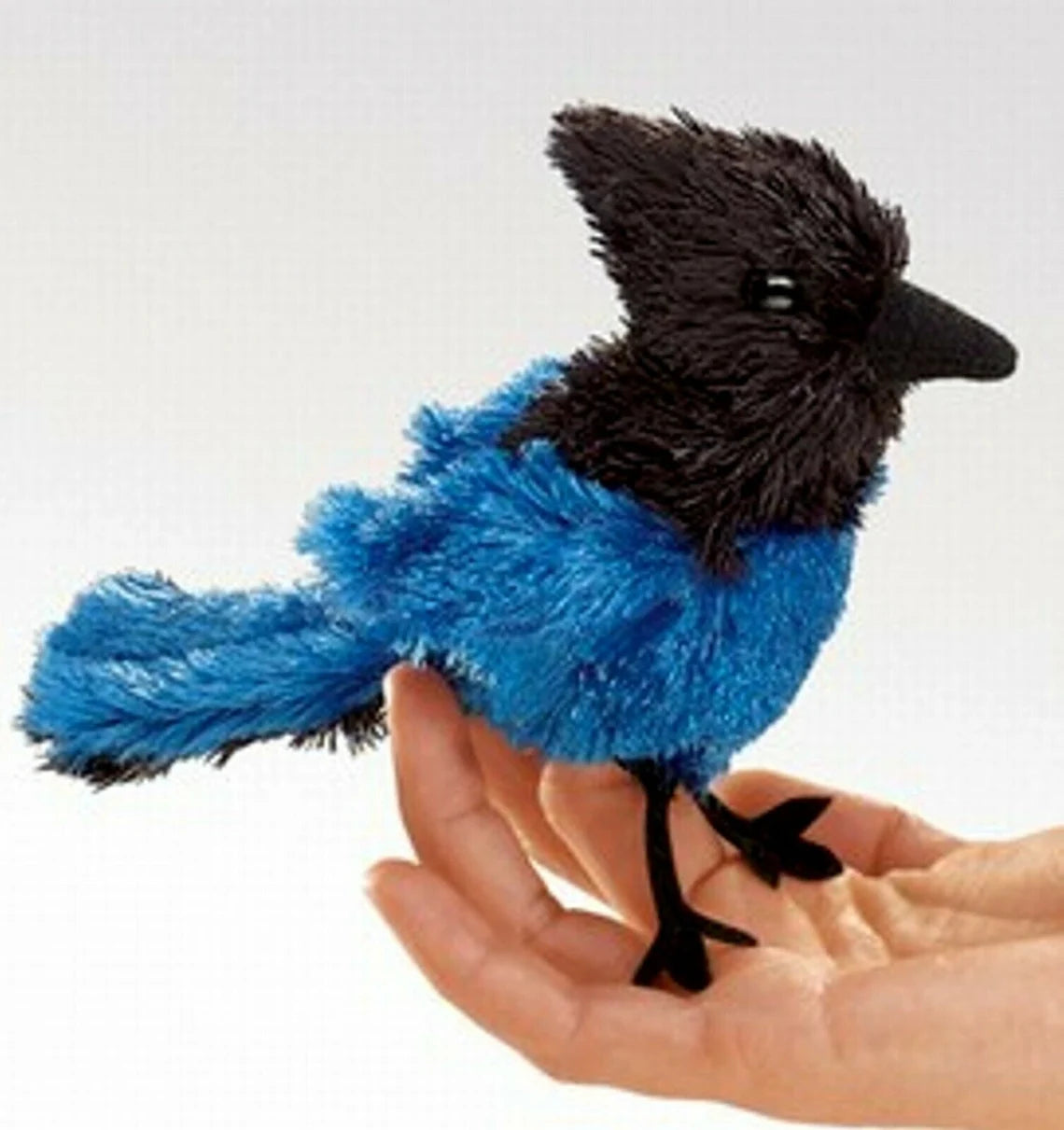 Steller's Jay Finger Puppet