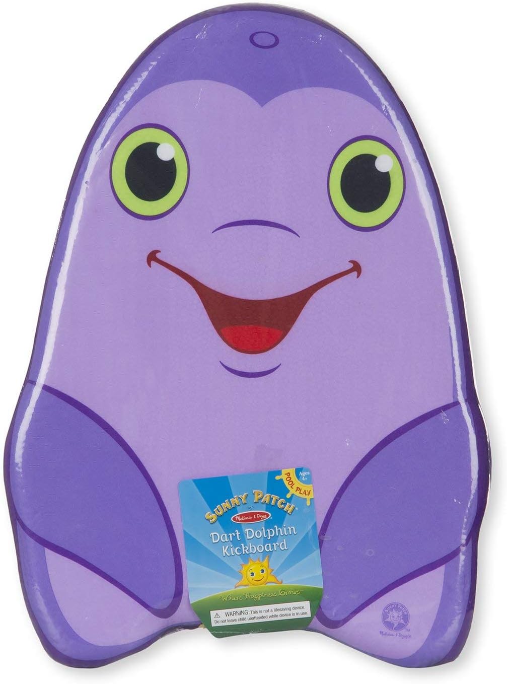 Sunny Patch Dart Dolphin Kickboard - Learn-to-Swim Pool Toy
