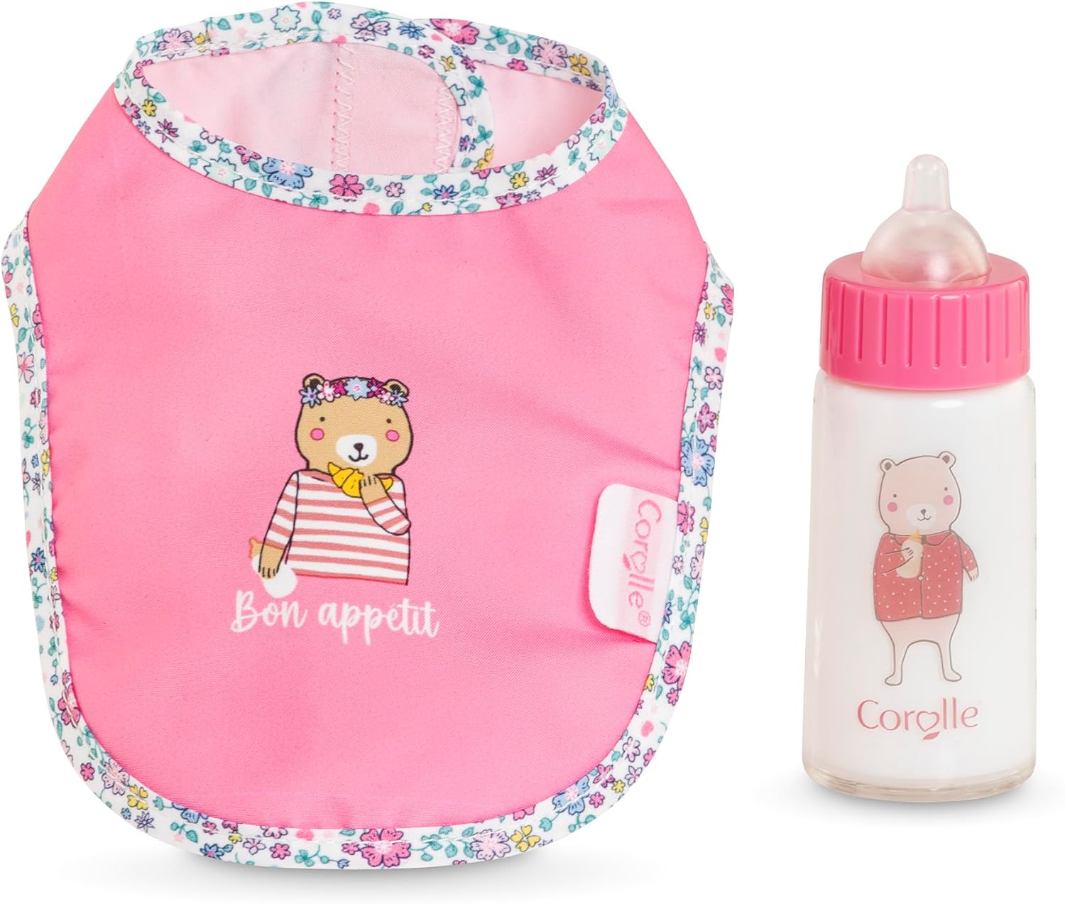 Corolle Magical Baby Bottle with Bib For 14" Doll